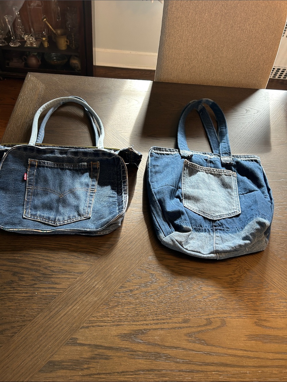 Recycled Denim Tote Bags PICK ONE